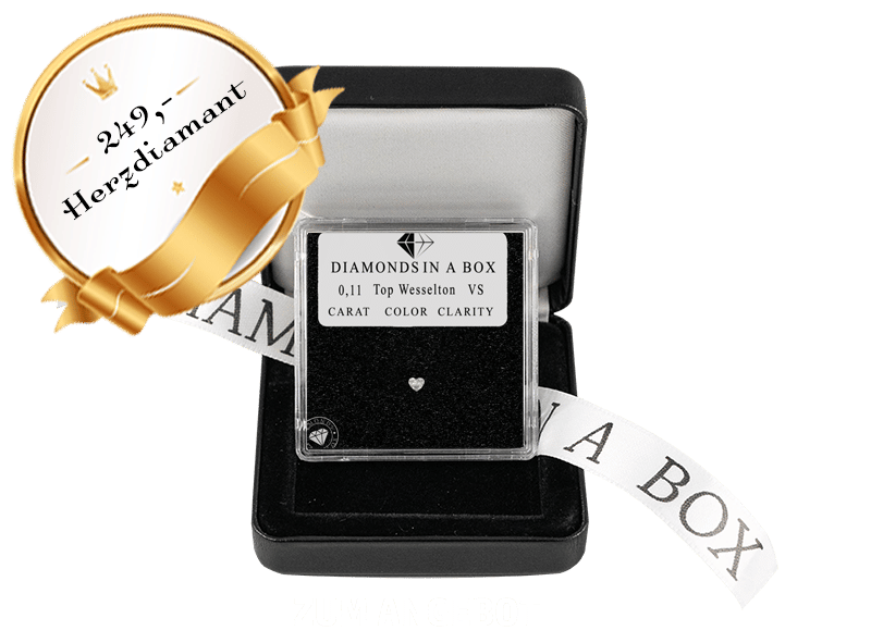 Herzdiamant 0,11 ct Diamant (Top Wesselton, VS)
