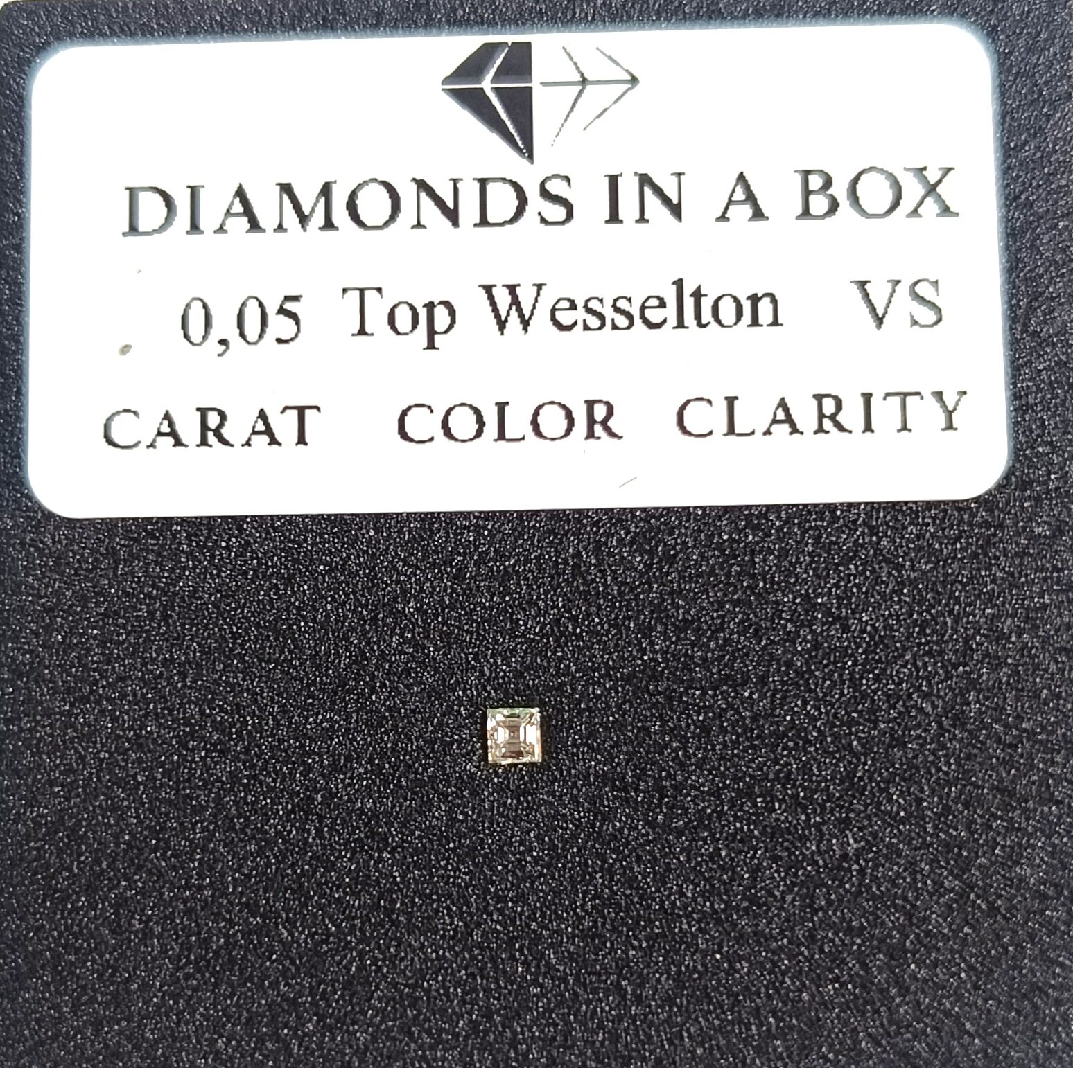 0,05 Top Wesselton VS Princess 0,05 Karat Top Wesselton VS - Princess – Bild 1