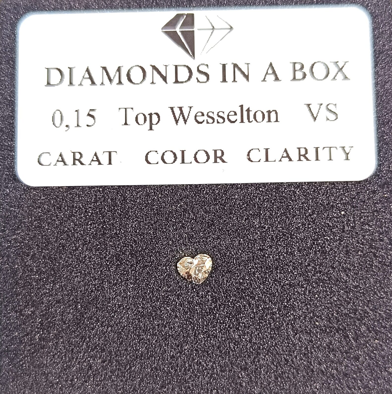 0,15 ct Top Wesselton VS herz 0.15 ct Top Wesselton VS Herz (Kopie) – Bild 1