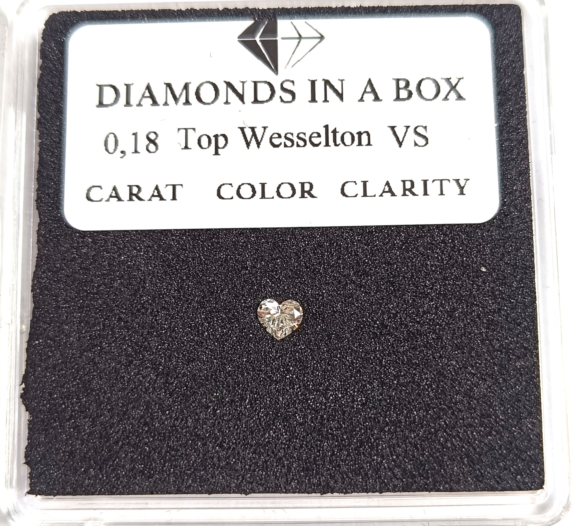 0,18 ct Top Wesselton VS Herz 0.18 ct Top Wesselton VS2 Herz – Bild 1