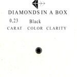 0,23 Karat Black Diamond