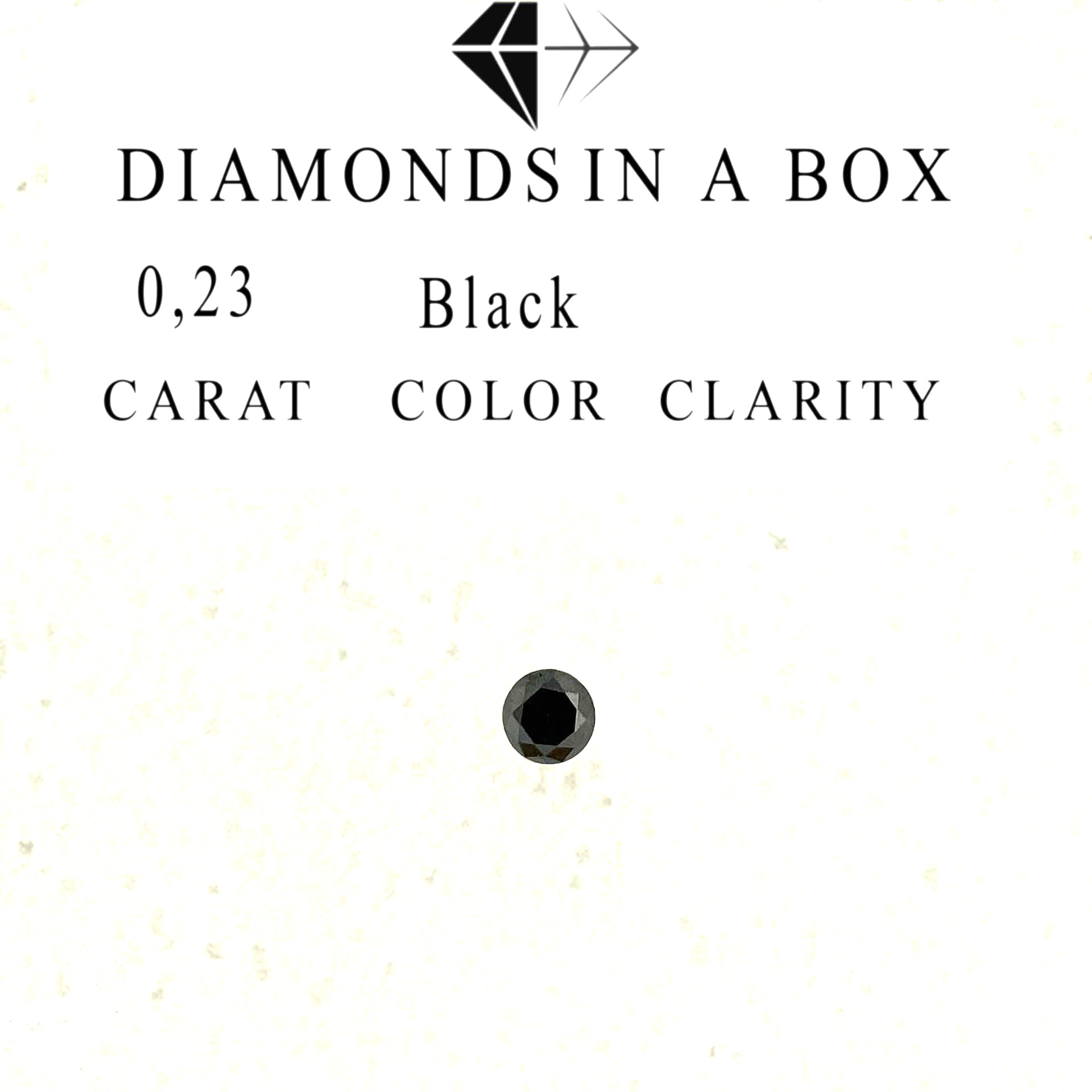 0,23 Black Diamond Brillant 0,23 Karat Black Diamond – Bild 1