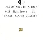 0,28 Karat  light Brown VS