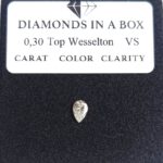 0.30 ct Top Wesselton VS Tropfen