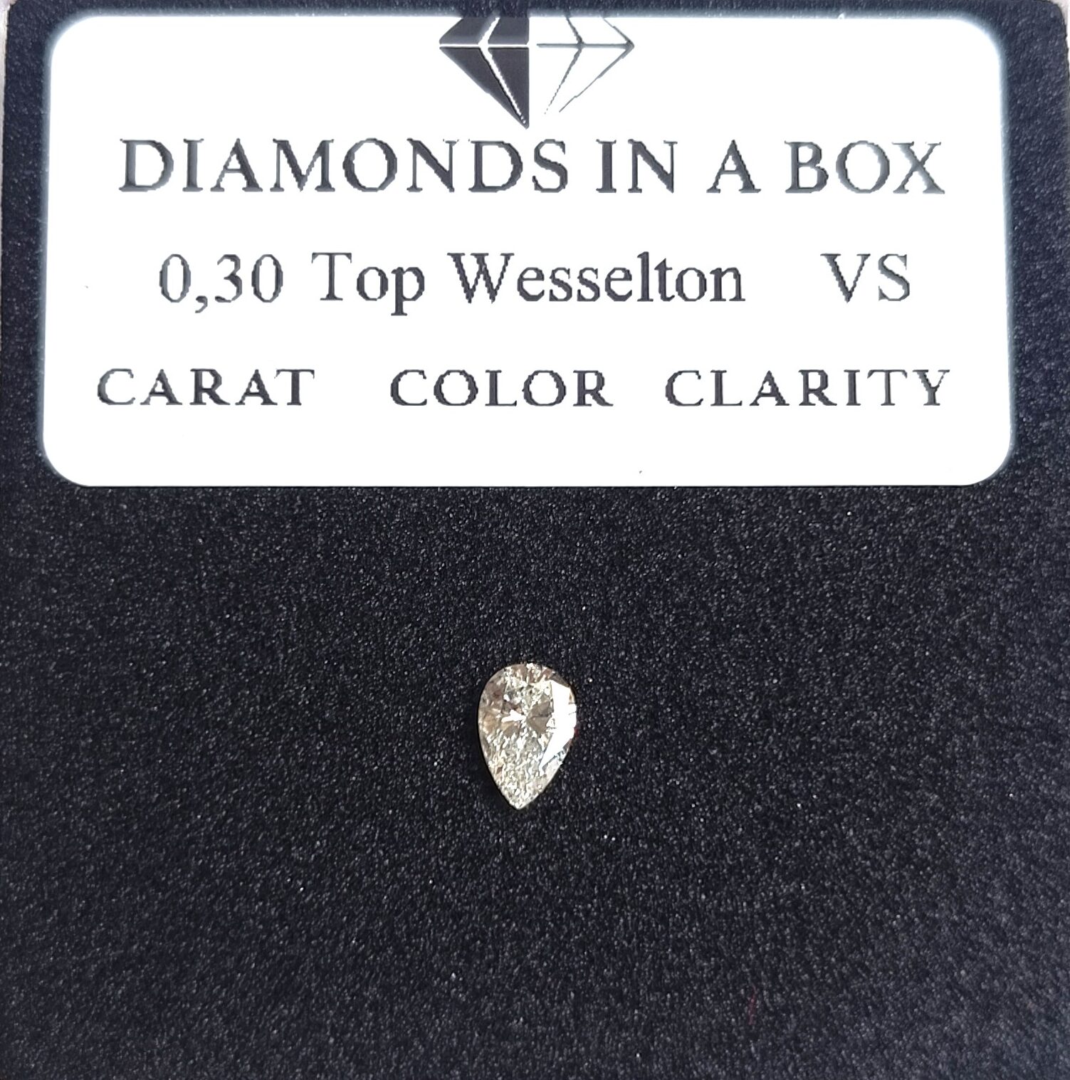 0,30 ct Top Wesselton VS Tropfen 0.30 ct Top Wesselton VS Tropfen – Bild 1