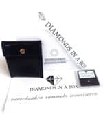 Diamant-Geschenkset in schwarzer Premium-Box mit Zertifikat und Zubehör, edel präsentiert