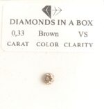 0,33 Karat  Brown VS Brillant
