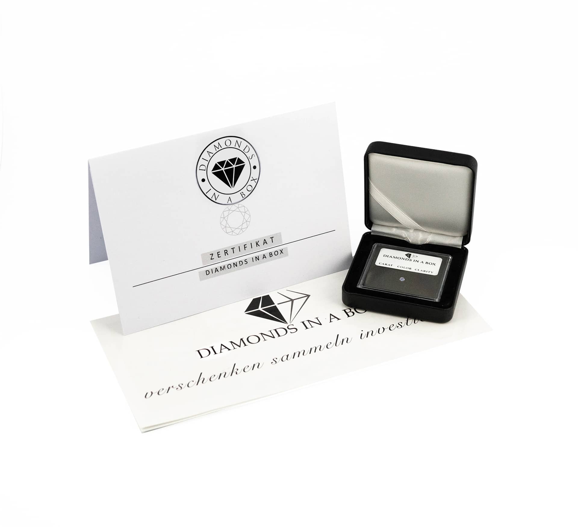 0,18 Karat Diamant mit Zertifikat