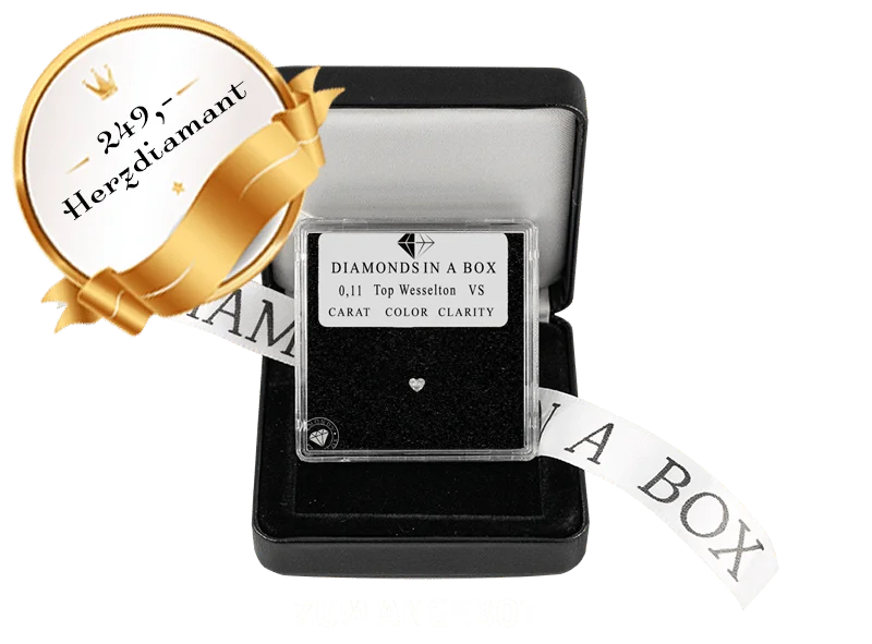 Herzdiamant 0,11 ct Diamant (Top Wesselton, VS)